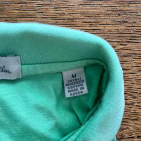 Peter Millar Green Mercerized Cotton Polo Medium - Picture 2 of 6